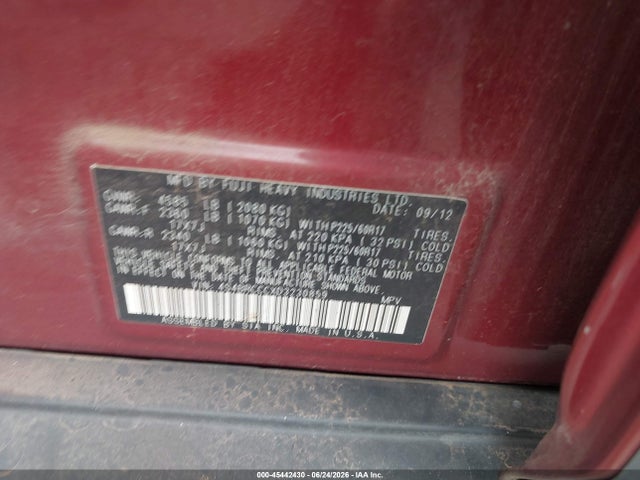 Продаж на аукціоні авто 2013 Subaru Outback 2.5i Premium, vin: 4S4BRCCCXD3230859, номер лоту: 45442430