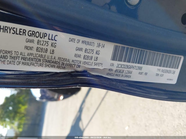 2C3CDZBG6FH712988 Dodge Challenger Sxt Plus