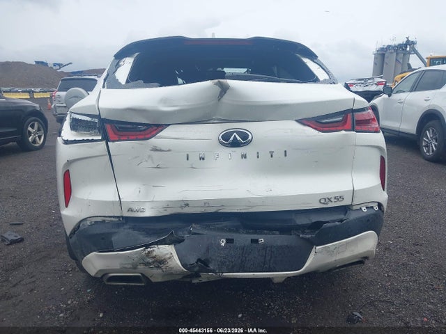 45443156 :رقم المزاد ، 3PCAJ5J31NF101676 vin ، 2022 Infiniti Qx55 Luxe Awd مزاد بيع