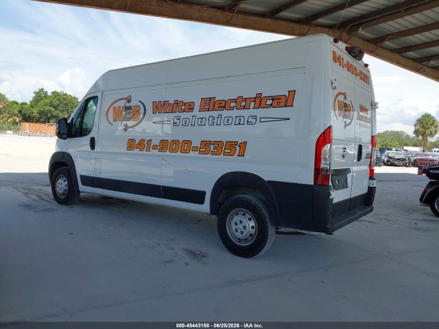 2021 Ram Promaster 2500 High Roof 159 Wb მანქანა იყიდება აუქციონზე, vin: 3C6LRVDG3ME525811, აუქციონის ნომერი: 45443158