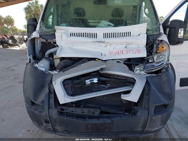 2021 Ram Promaster 2500 High Roof 159 Wb მანქანა იყიდება აუქციონზე, vin: 3C6LRVDG3ME525811, აუქციონის ნომერი: 45443158