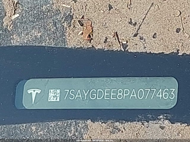 Продажа на аукционе авто 2023 Tesla Model Y Awd/long Range Dual Motor All-wheel Drive, vin: 7SAYGDEE8PA077463, номер лота: 45443165
