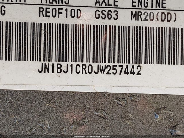 JN1BJ1CR0JW257442 Nissan Rogue Sport S