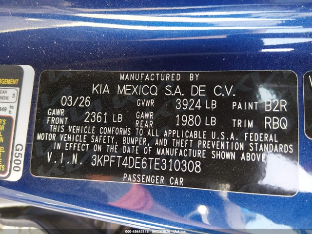 KIA K4 Lxs 2026 3KPFT4DE6TE310308 Image 9