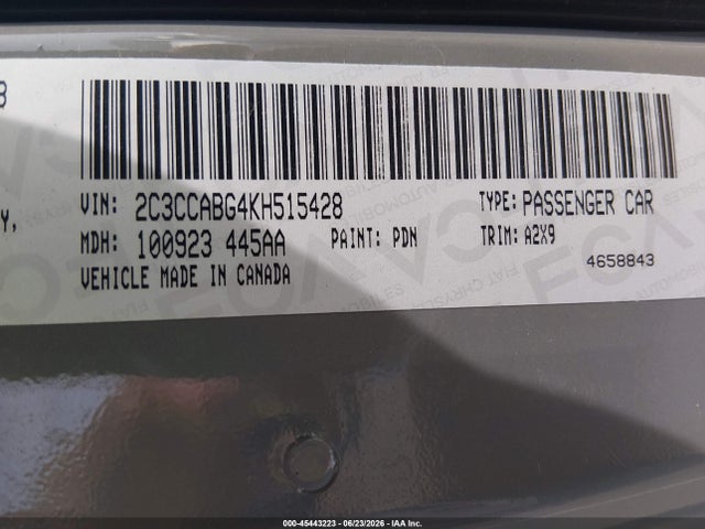 45443223 :رقم المزاد ، 2C3CCABG4KH515428 vin ، 2019 Chrysler 300 300s مزاد بيع