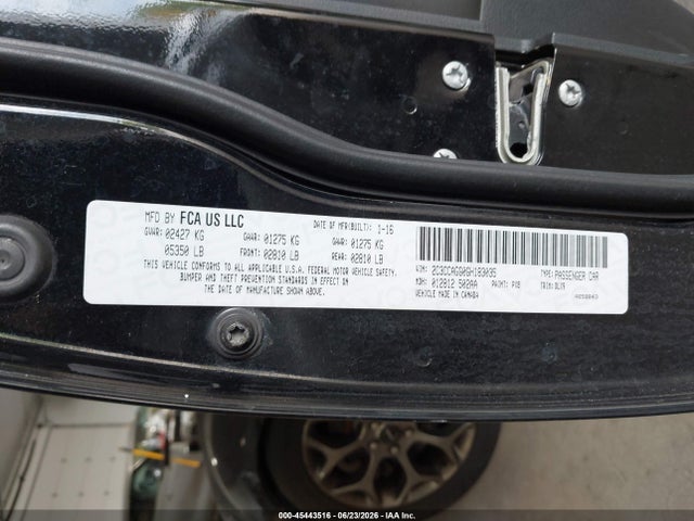 Продаж на аукціоні авто 2016 Chrysler 300 300s, vin: 2C3CCAGG0GH183035, номер лоту: 45443516