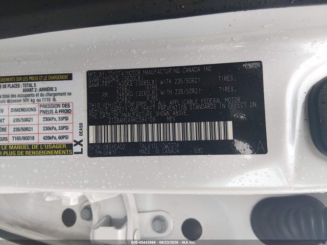 2024 Lexus Rx 350 Premium მანქანა იყიდება აუქციონზე, vin: 2T2BAMCA9RC084108, აუქციონის ნომერი: 45443568