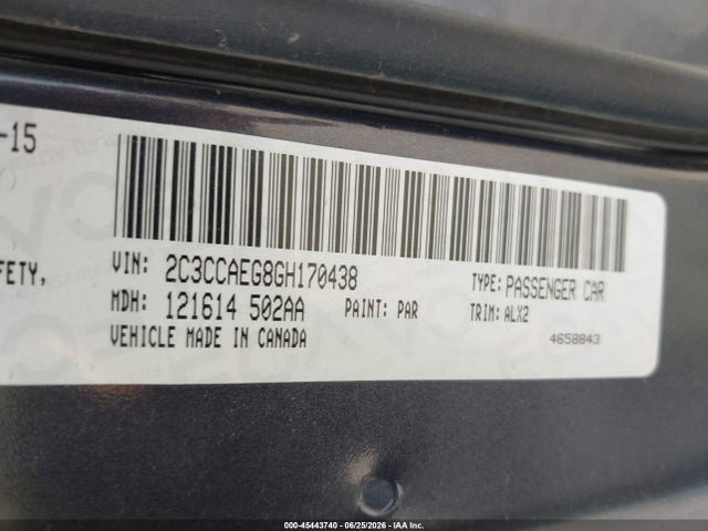 Chrysler 300C 2016 2C3CCAEG8GH170438 Image 9