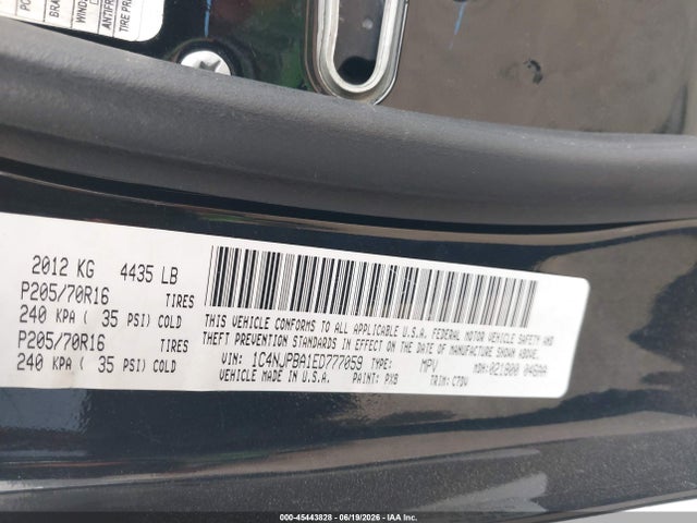 Jeep Patriot Sport 2014 1C4NJPBA1ED777059 Image 9