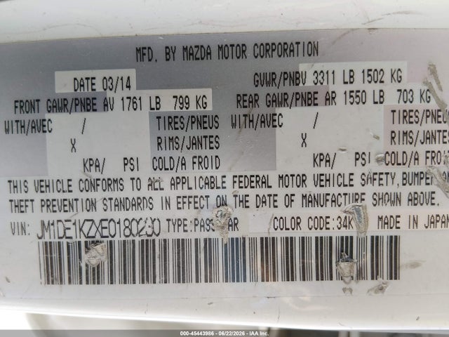 Mazda Mazda2 Sport 2014 JM1DE1KZXE0180230 Image 9