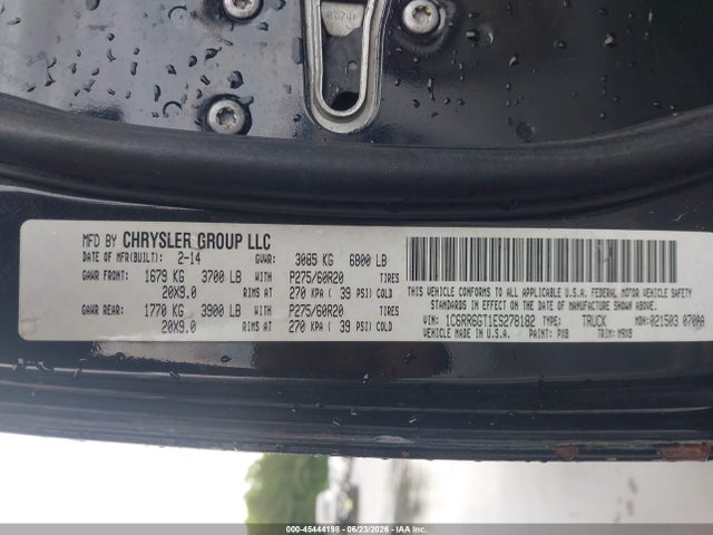 Auction sale of the 2014 Ram 1500 Big Horn, vin: 1C6RR6GT1ES278182, lot number: 45444198