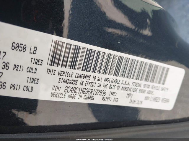 Aukcja sprzedaży 2014 Chrysler Town & Country S, vin: 2C4RC1HG3ER197930, numer aukcji: 45444787