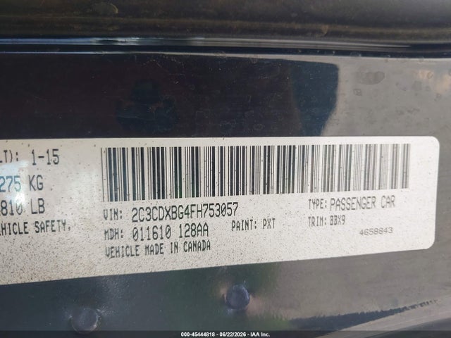 Dodge Charger Se 2015 2C3CDXBG4FH753057 Image 9