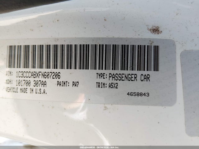 Продажа на аукционе авто 2015 Chrysler 200 Limited, vin: 1C3CCCABXFN607206, номер лота: 45444936