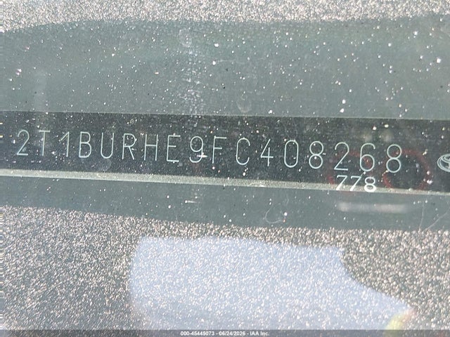 2T1BURHE9FC408268 Toyota Corolla S