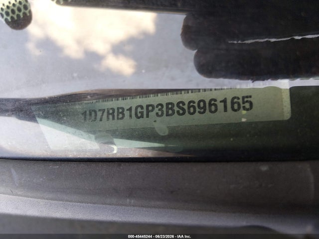 Продаж на аукціоні авто 2011 Ram Ram 1500 Slt, vin: 1D7RB1GP3BS696165, номер лоту: 45445244