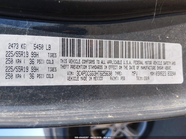 Dodge Journey Crossroad 2017 3C4PDCGG3HT625630 Image 9