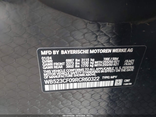 WB523CF09RCR60322 BMW Ix Xdrive50