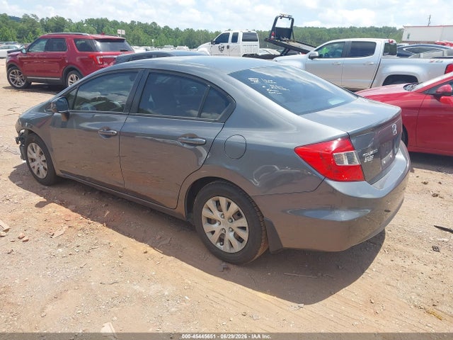 2012 Honda Civic Lx მანქანა იყიდება აუქციონზე, vin: 19XFB2F56CE087398, აუქციონის ნომერი: 45445651
