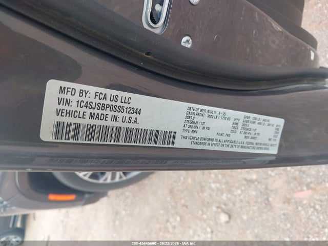 Продажа на аукционе авто 2025 Jeep Wagoneer L Series Ii 4x4, vin: 1C4SJSBP0SS512344, номер лота: 45445660