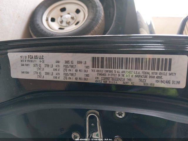RAM 1500 Tradesman 2016 1C6RR6FT8GS324210 Image 9