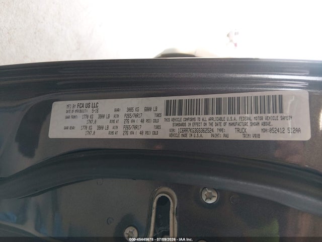RAM 1500 Tradesman 2016 1C6RR7KG3GS362524 Image 9