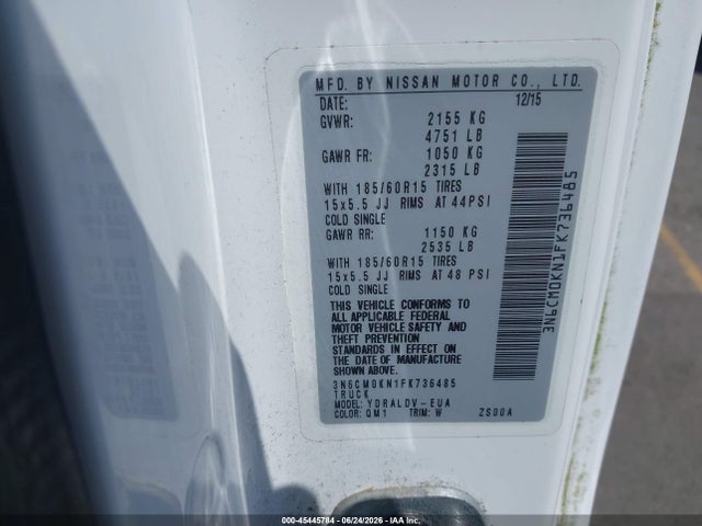 Nissan Nv200 S 2015 3N6CM0KN1FK736485 Image 9