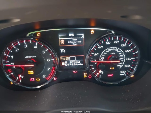 Aukcja sprzedaży 2018 Subaru Wrx Limited, vin: JF1VA1H67J9839535, numer aukcji: 45445845