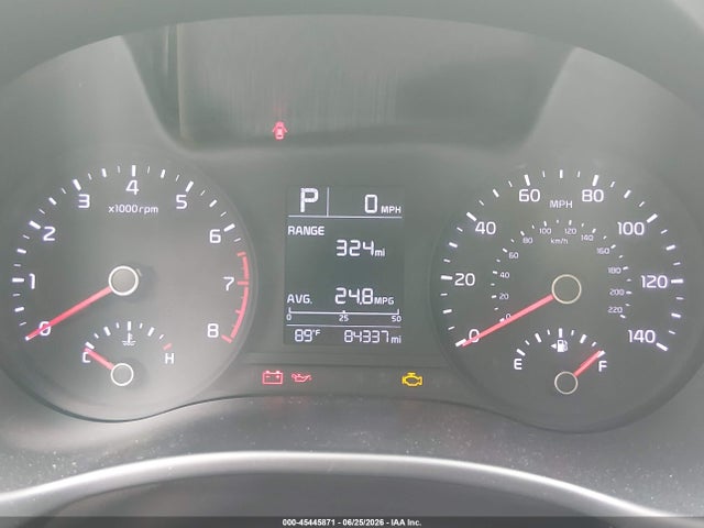 2019 Kia Rio S მანქანა იყიდება აუქციონზე, vin: 3KPA24AB4KE233220, აუქციონის ნომერი: 45445871