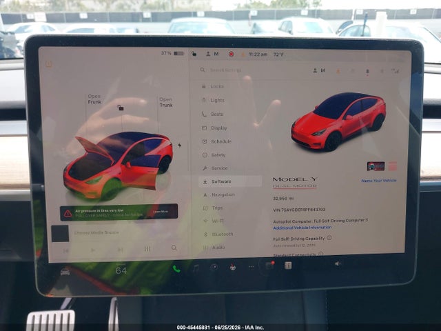 Aukcja sprzedaży 2023 Tesla Model Y Performance Dual Motor All-wheel Drive, vin: 7SAYGDEF6PF643793, numer aukcji: 45445881