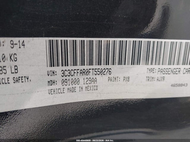 Fiat 500 POP 2015 3C3CFFAR0FT550276 Image 9