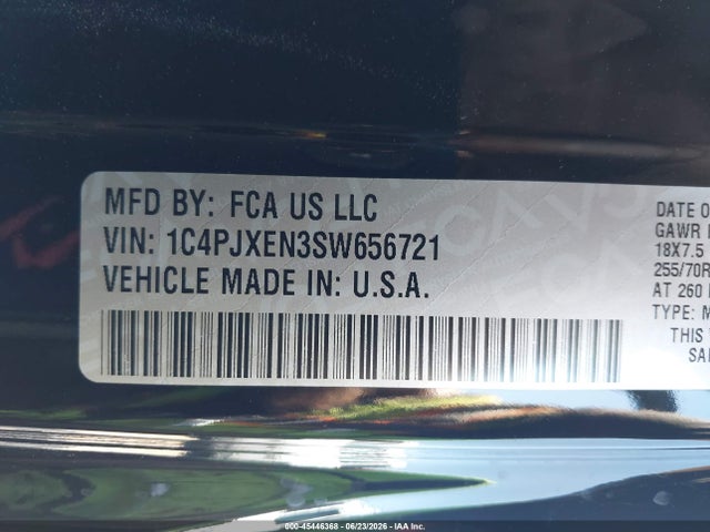 Auction sale of the 2025 Jeep Wrangler 4-door Sahara 4x4, vin: 1C4PJXEN3SW656721, lot number: 45446368