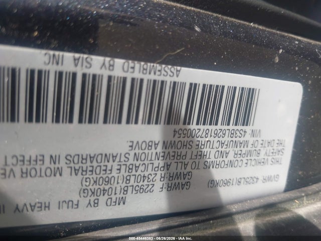 Aukcja sprzedaży 2008 Subaru Legacy (natl) Ltd/ltd W/vdc, vin: 4S3BL626187200554, numer aukcji: 45446383
