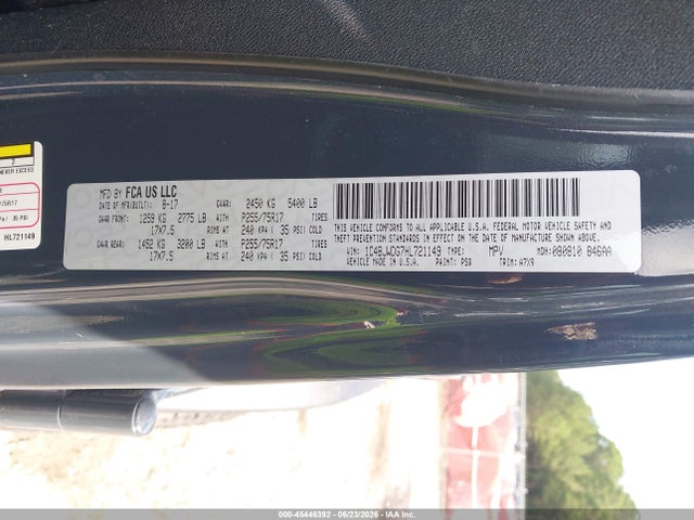 1C4BJWDG7HL721149 Jeep Wrangler Unlimited Sport 4x4