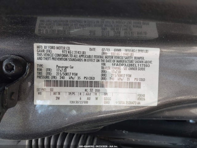 Ford Focus Titanium 2014 1FADP3J28EL117593 Image 9