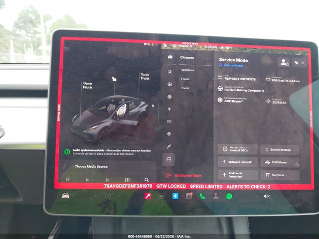 7SAYGDEF0NF381976 Tesla Model Y Performance Dual Motor All-wheel Drive