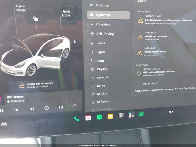 Продаж на аукціоні авто 2021 Tesla Model 3 Standard Range Plus Rear-wheel Drive, vin: 5YJ3E1EA7MF073542, номер лоту: 45446694