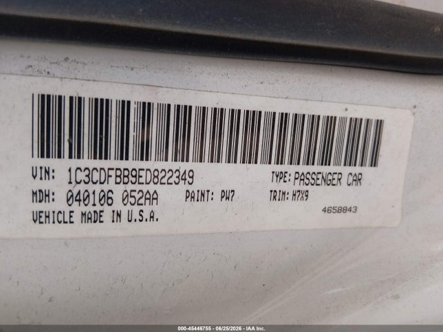 Продаж на аукціоні авто 2014 Dodge Dart Sxt, vin: 1C3CDFBB9ED822349, номер лоту: 45446755