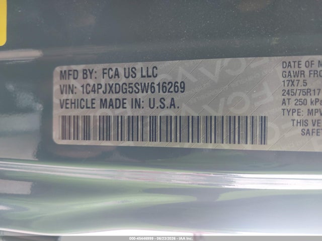2025 Jeep Wrangler 4-door Summit 4x4 მანქანა იყიდება აუქციონზე, vin: 1C4PJXDG5SW616269, აუქციონის ნომერი: 45446999