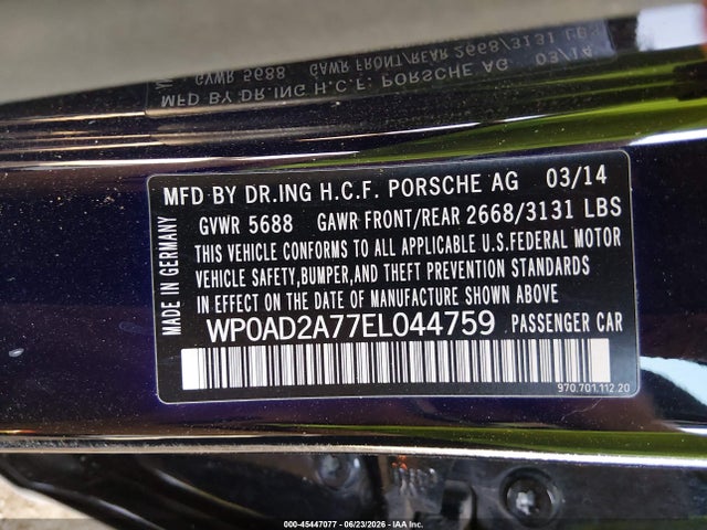 Porsche Panamera E-hybrid S 2014 WP0AD2A77EL044759 Image 9
