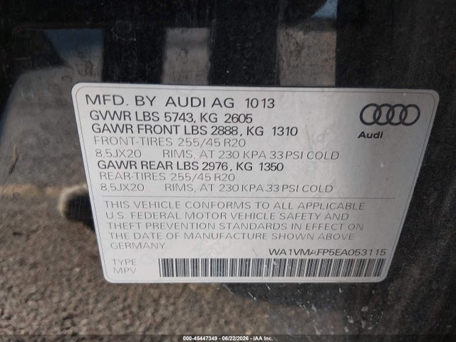 Audi Q5 3.0 Tdi Premium Plus 2014 WA1VMAFP5EA053115 Image 9