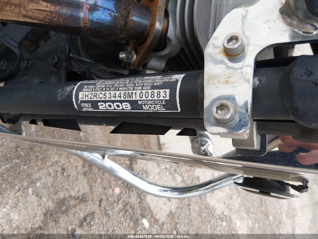 2008 Honda Vt750 C2f მანქანა იყიდება აუქციონზე, vin: JH2RC53448M100883, აუქციონის ნომერი: 45447549