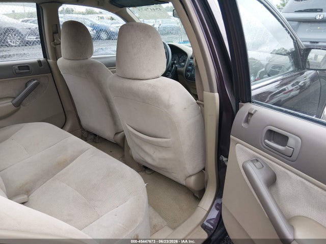 45447673 :رقم المزاد ، 2HGES16551H581907 vin ، 2001 Honda Civic Lx مزاد بيع