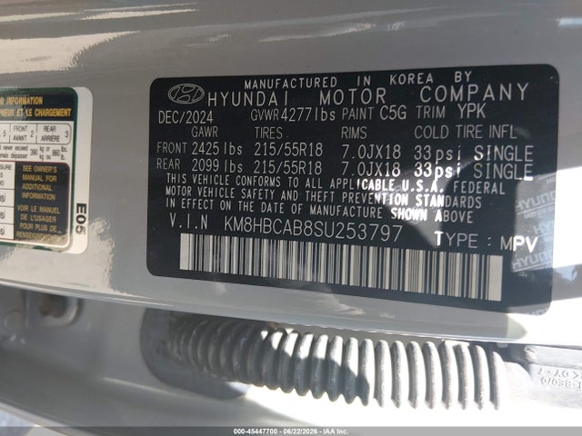 Hyundai Kona Sel 2025 KM8HBCAB8SU253797 Image 9