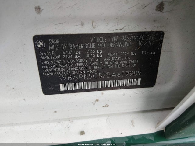 Продаж на аукціоні авто 2011 Bmw 328i Xdrive, vin: WBAPK5C57BA659989, номер лоту: 45447759