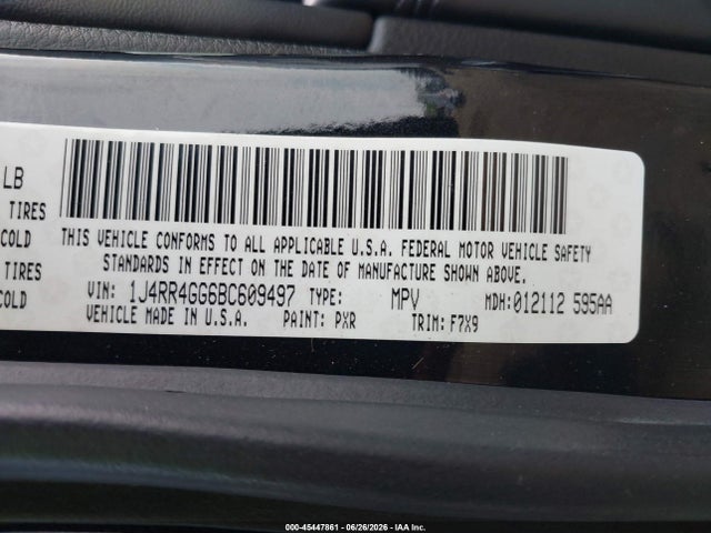 Aukcja sprzedaży 2011 Jeep Grand Cherokee Laredo, vin: 1J4RR4GG6BC609497, numer aukcji: 45447861