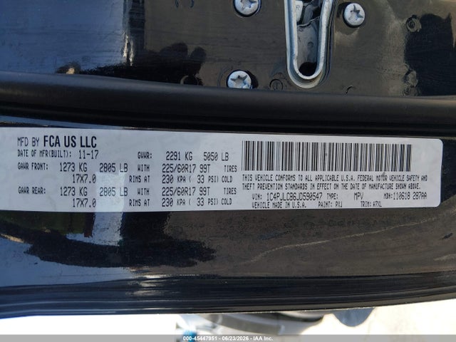 Продажа на аукционе авто 2018 Jeep Cherokee Latitude Fwd, vin: 1C4PJLCB6JD590547, номер лота: 45447951