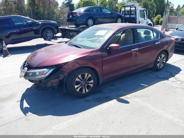 Auction sale of the 2013 Honda Accord Lx, vin: 1HGCR2F30DA163877, lot number: 45448027