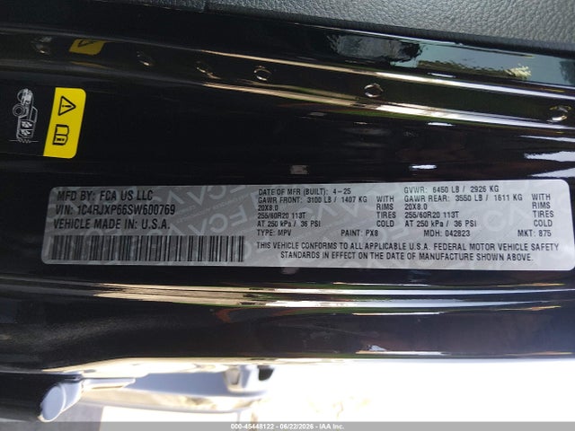 1C4RJXP66SW600769 Jeep Wrangler 4xe Sahara 4xe