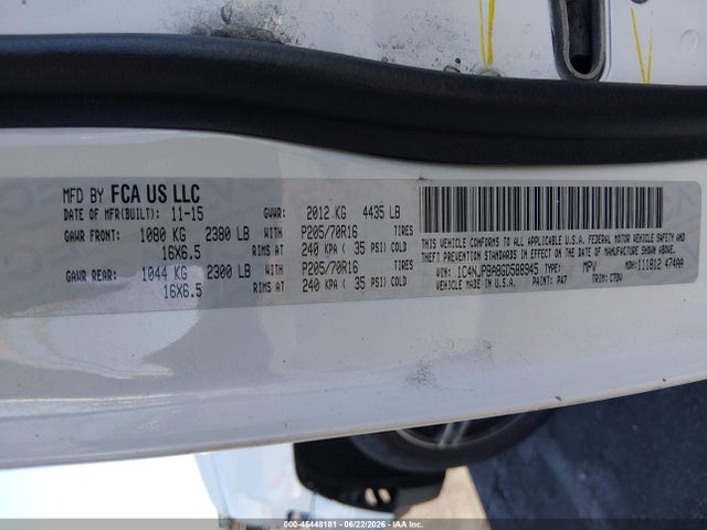 1C4NJPBA8GD588945 Jeep Patriot Sport